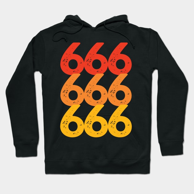 Retro Distressed Satanic 666 Halloween Hoodie by heidiki.png